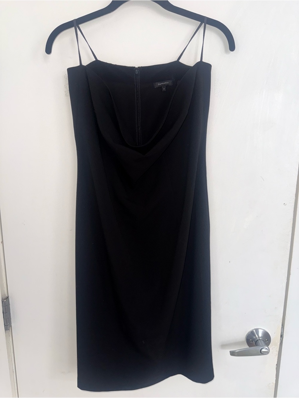 Classic Black Strapless Pencil Dress